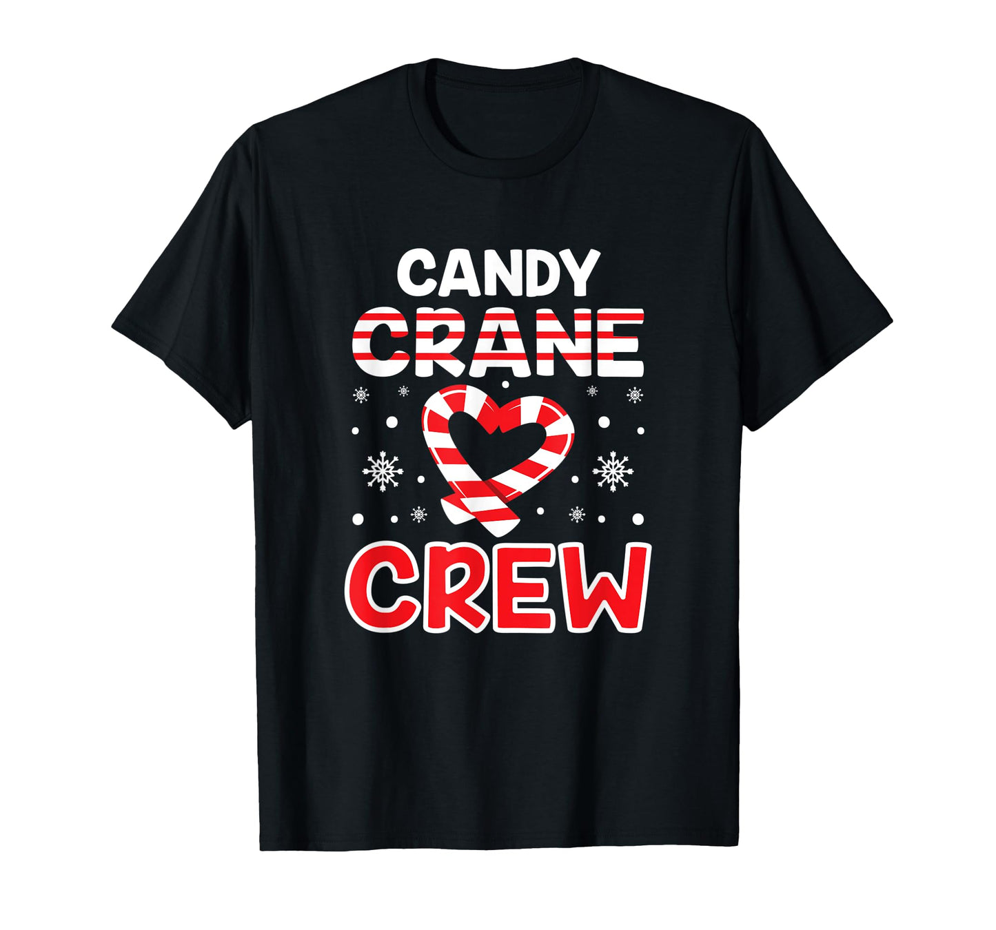 Candy Cane Crew Christmas Sweets Family Matching Costume T-Shirt
