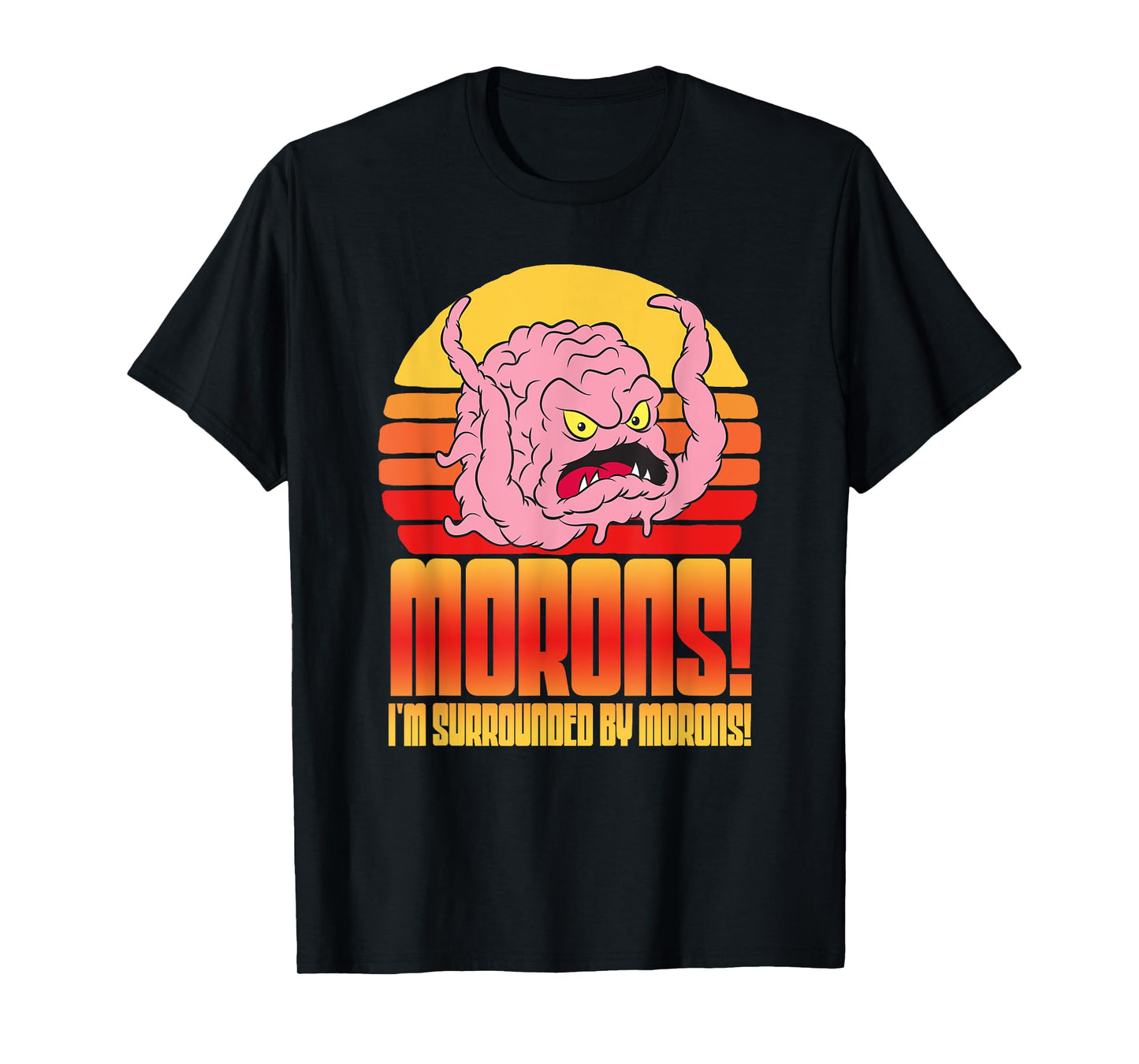 Mademark x Teenage Mutant Ninja Turtles - Krang: Morons! I’m Surrounded by Morons! TMNT Retro Funny T-Shirt