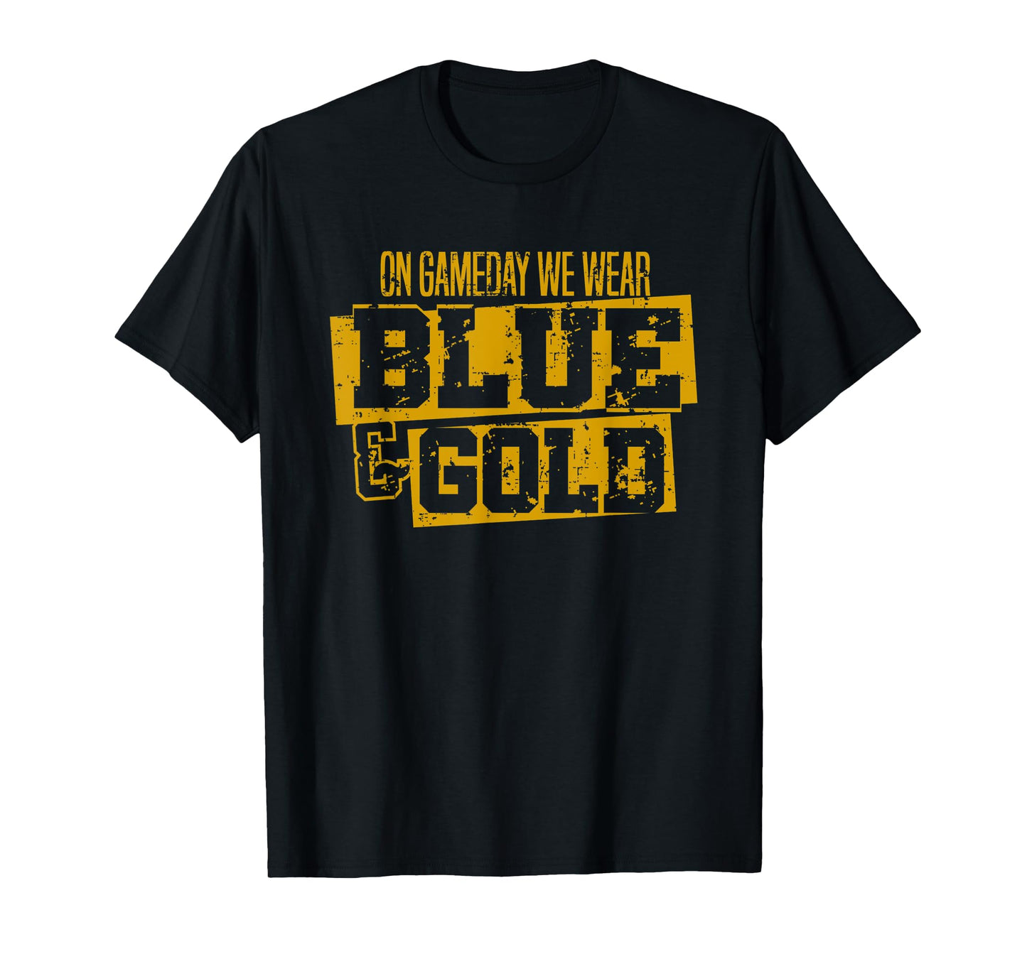 Blue Gold Game Day Group for High School Football Sports T-Shirt