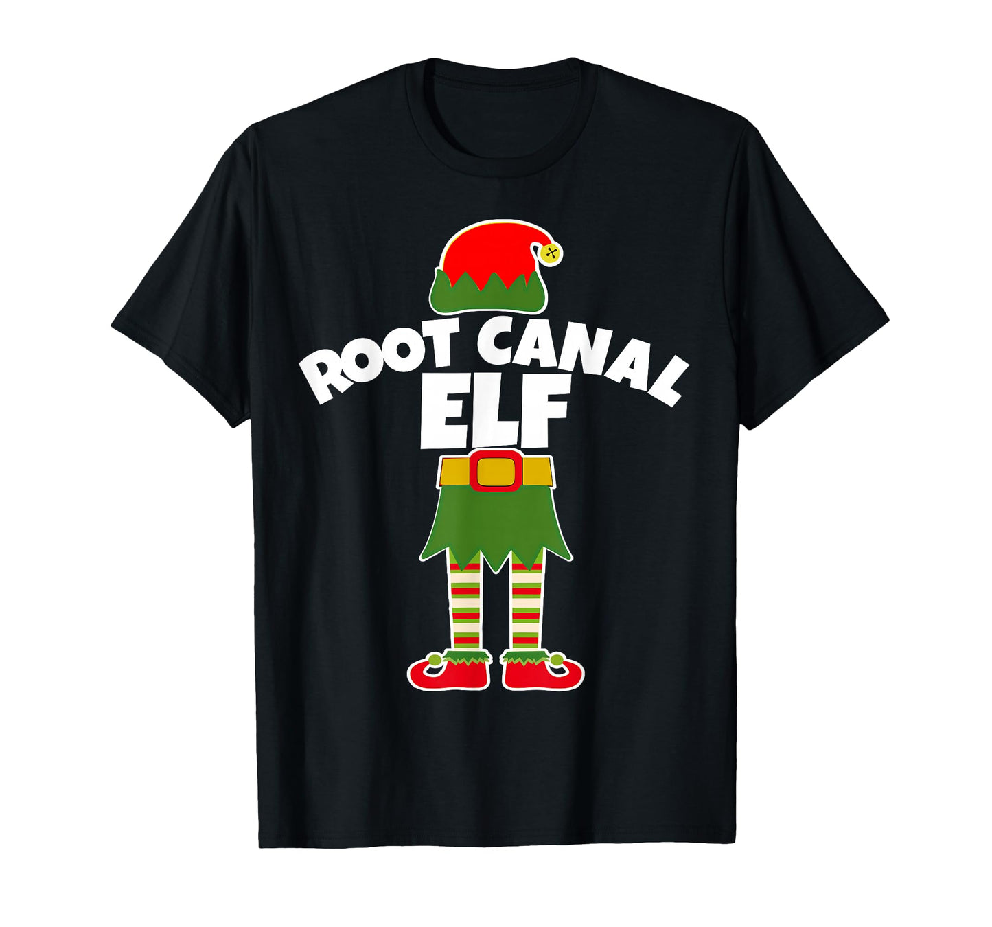 ROOT CANAL ELF Christmas T Shirt DDS DMD Endodontist Dentist T-Shirt