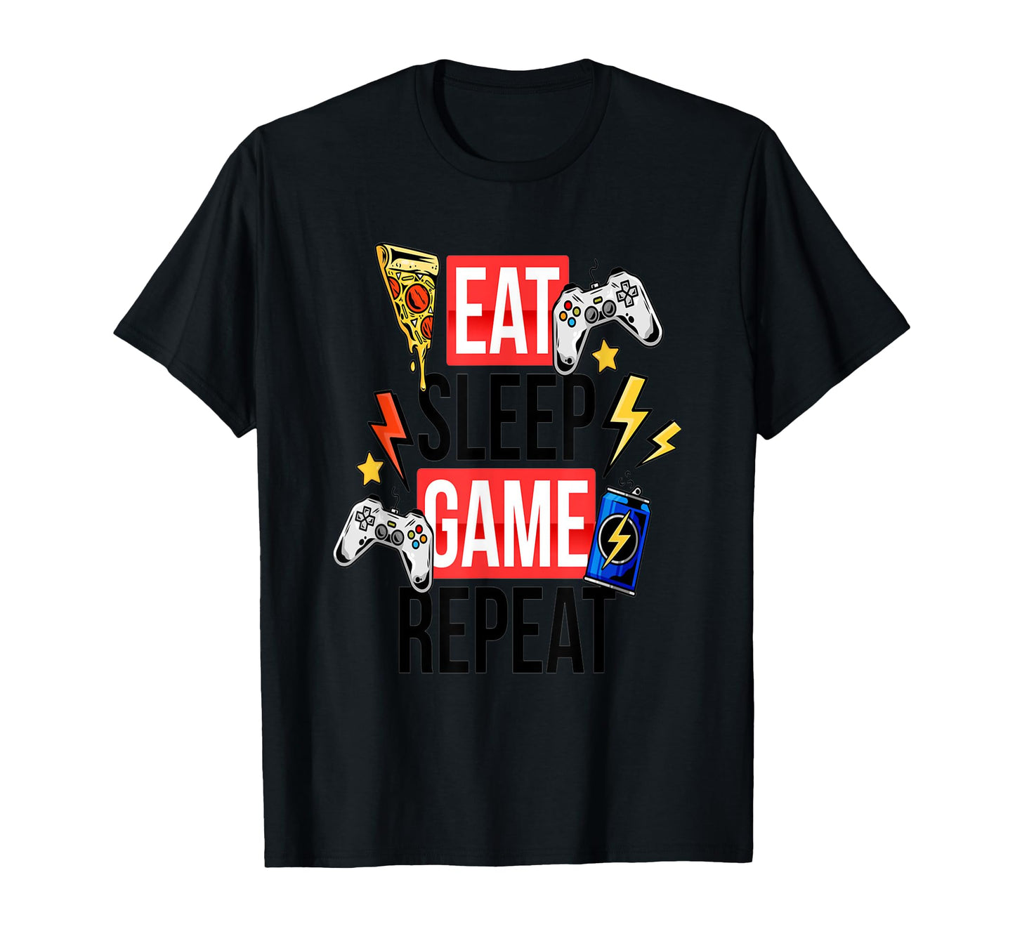 Funny Eat Sleep Game Repeat TShirt for Video Games Lovers T-Shirt