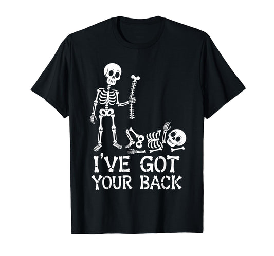 Halloween Skeletons Ive Got Your Back Costume Men Women Kids T-Shirt