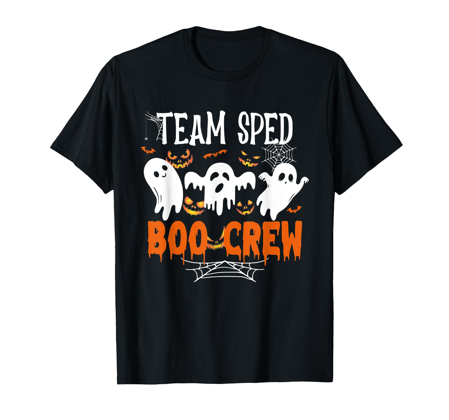Team Sped Boo Crew Halloween Ghost Sped Teacher Halloween T-Shirt for Men Women