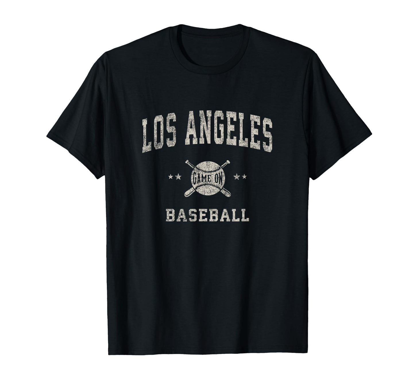 Los Angeles LA Vintage Baseball Throwback Retro Design T-Shirt