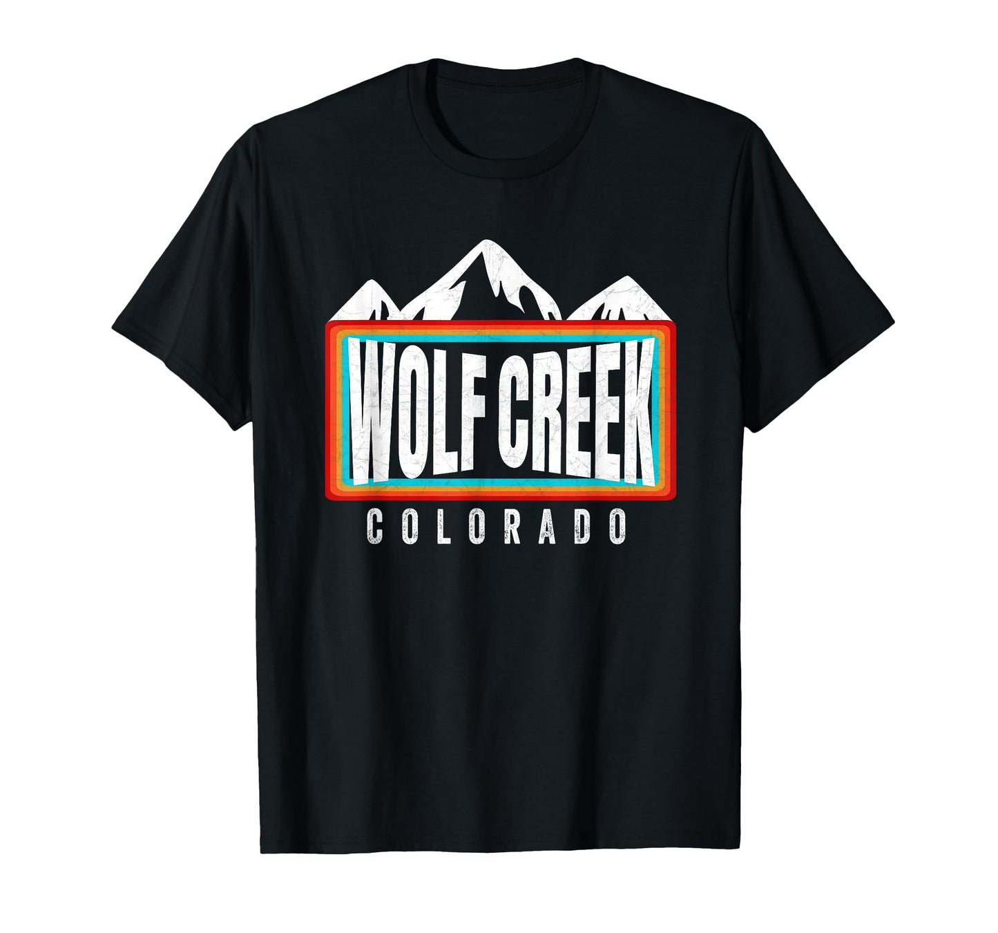 Throwback Wolf Creek Ski CO Winter Gear Colorado Snowboard T-Shirt