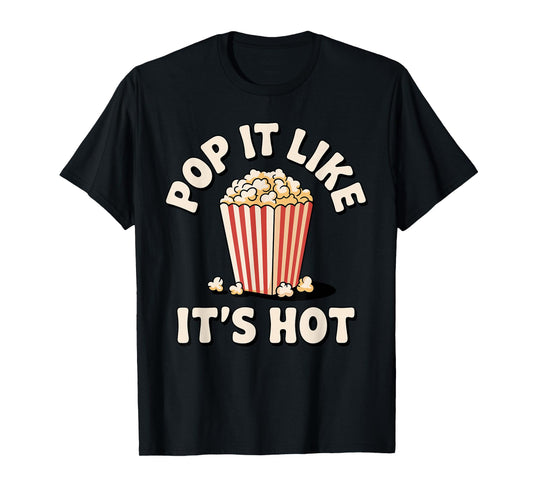 Funny Popcorn Art for Men Women Kids Pop Corn Popcorn Lovers T-Shirt