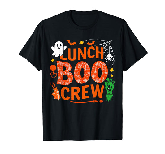 Lunch Lady Boo Crew Cafeteria Halloween Costume Matching T-Shirt