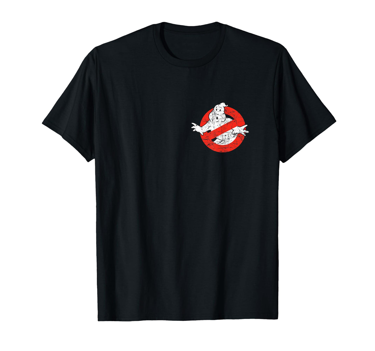 Ghostbusters Front and Back I Ain't Afraid Distressed Movie T-Shirt
