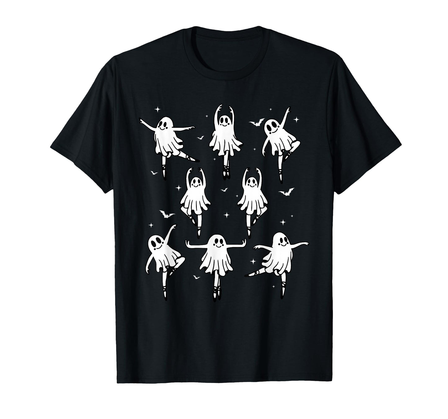 Coquette Ghost Ballet Dancer Halloween Spooky Dance Teacher T-Shirt