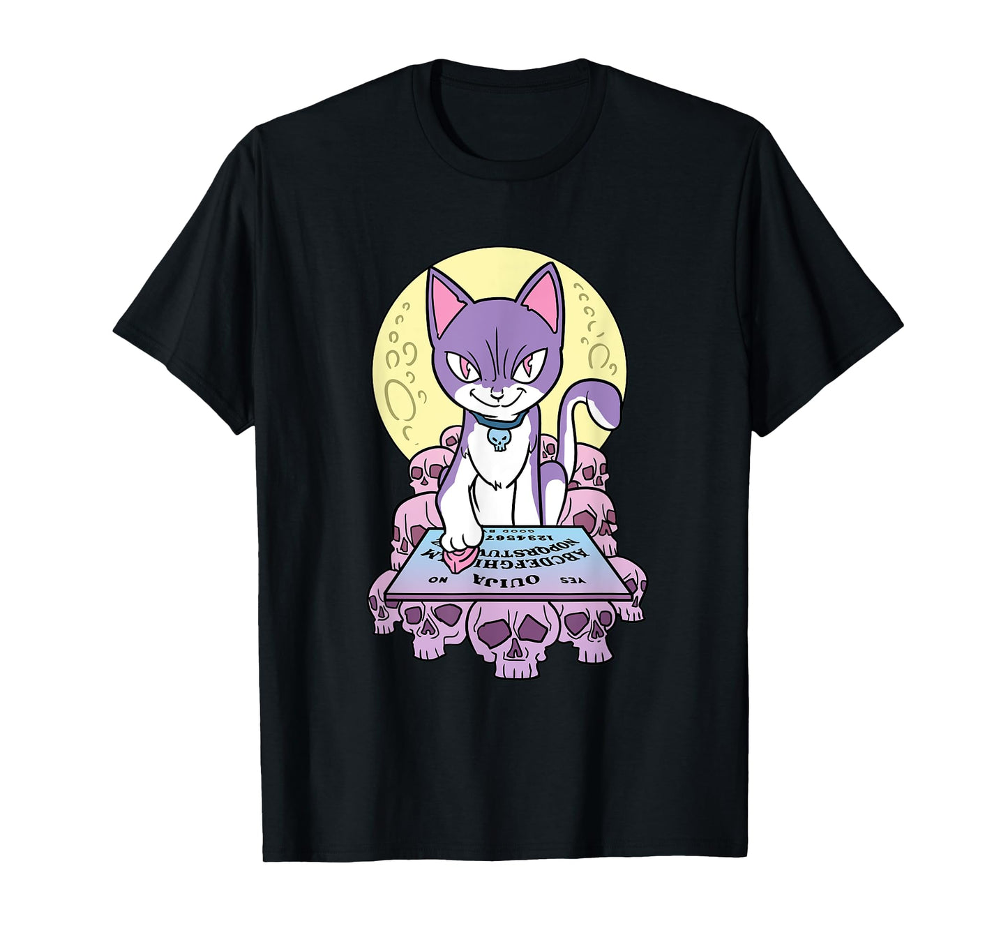 Pastel Goth Cat Ouija Board Voodoo T-Shirt