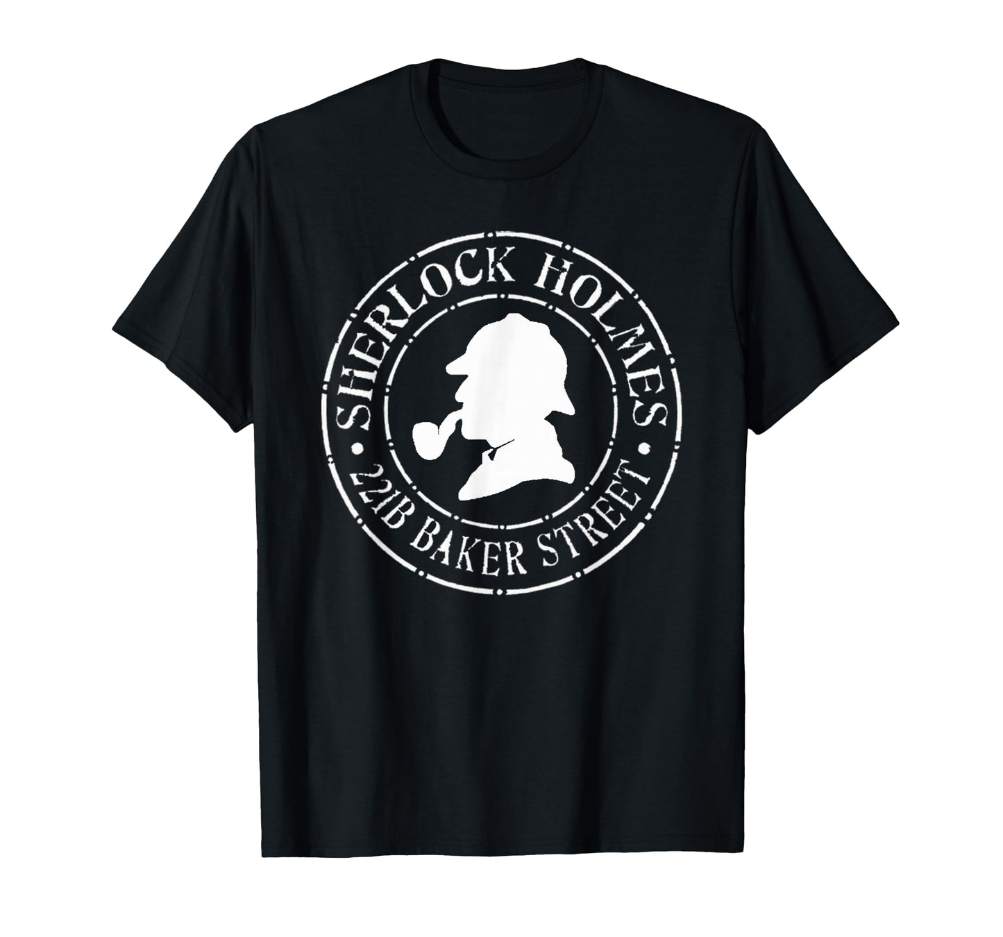 Sherlock Holmes Quotes 221B Baker St. British Detective T-Shirt