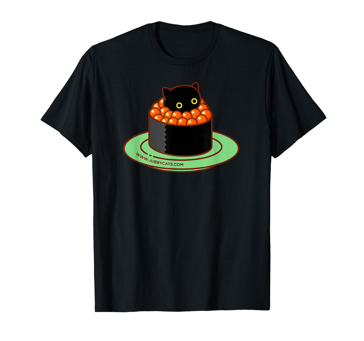 Sushi Cats - IKURA (Salmon Roe) Kawaii, Cute, Japanese Food T-Shirt