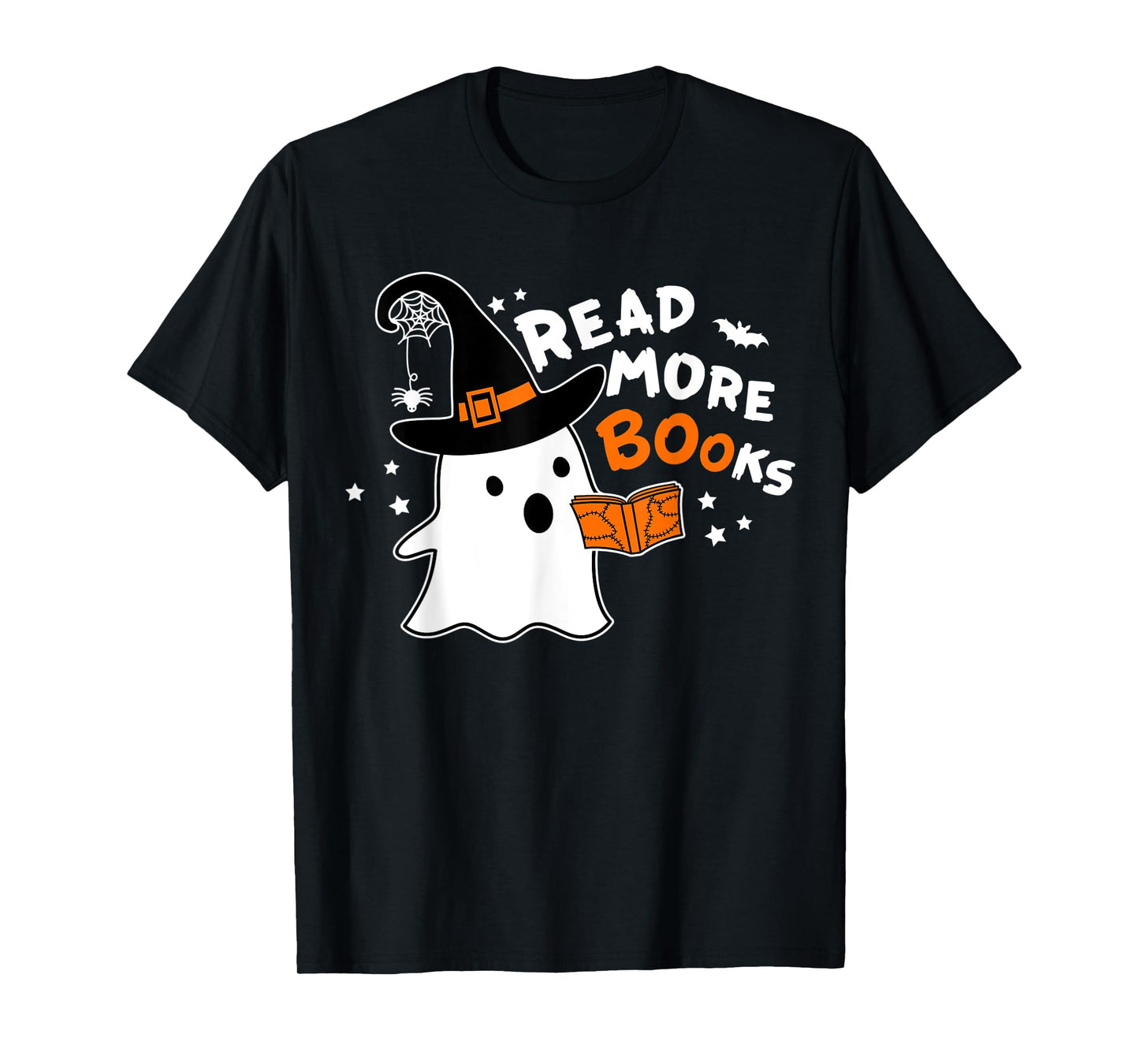 Read More Booooooks Bookish Spooky Teacher Retro Halloween T-Shirt for Men Women Kids