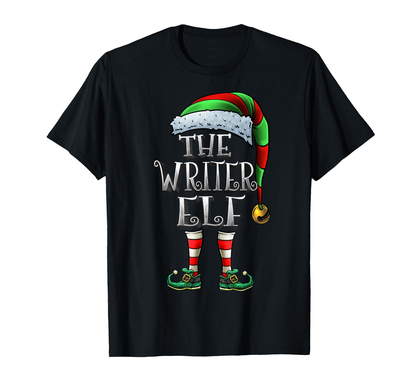 The Writer Elf Shirt Matching Family Writer Christmas Elf T-Shirt