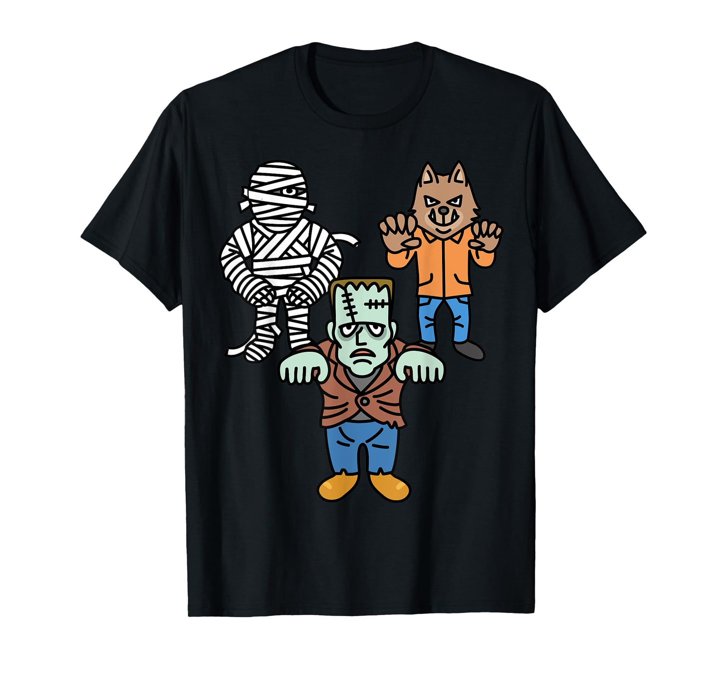 Mens Horror Movie Monster Mummy Vintage Halloween Frankenstein T-Shirt