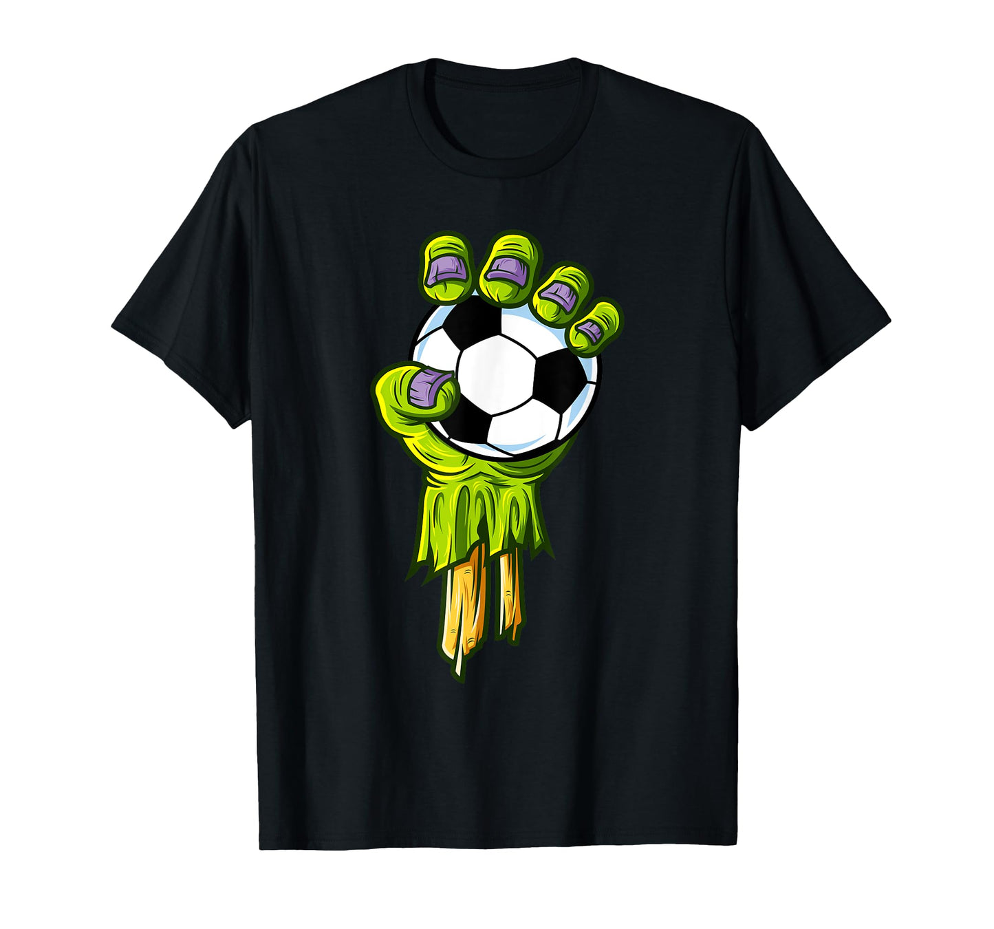 Zombie Hands Soccer Funny Horror Scary Halloween Costume T-Shirt
