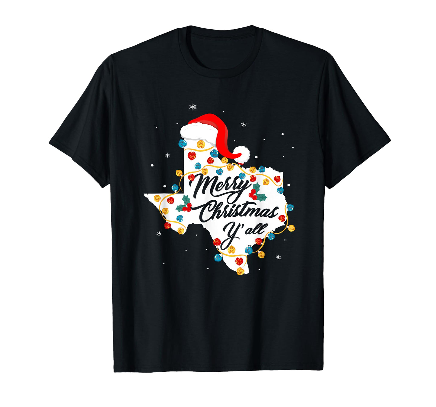 Merry Christmas Y'All Texas State Texan Holiday Men Women T-Shirt