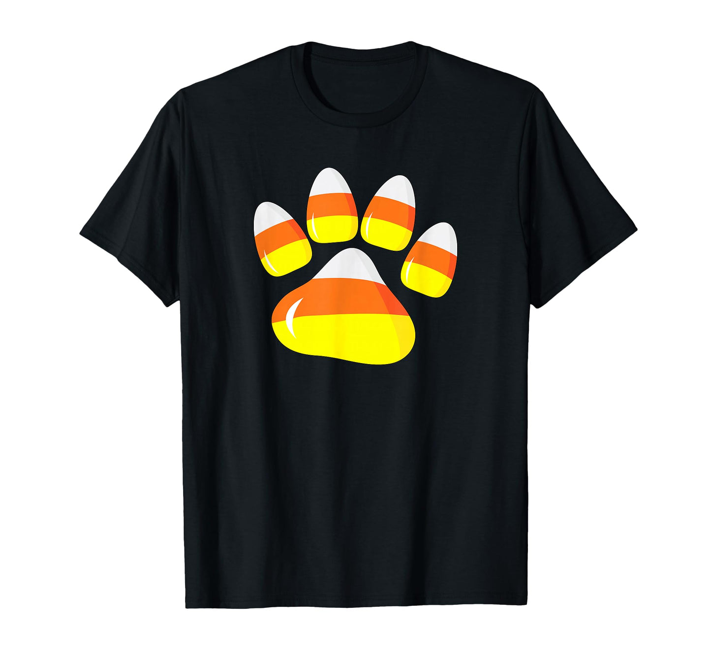 Halloween Costume Candy Corn Paw Dog Funny Pet For Dog Owner T-Shirt for Men Women Kids