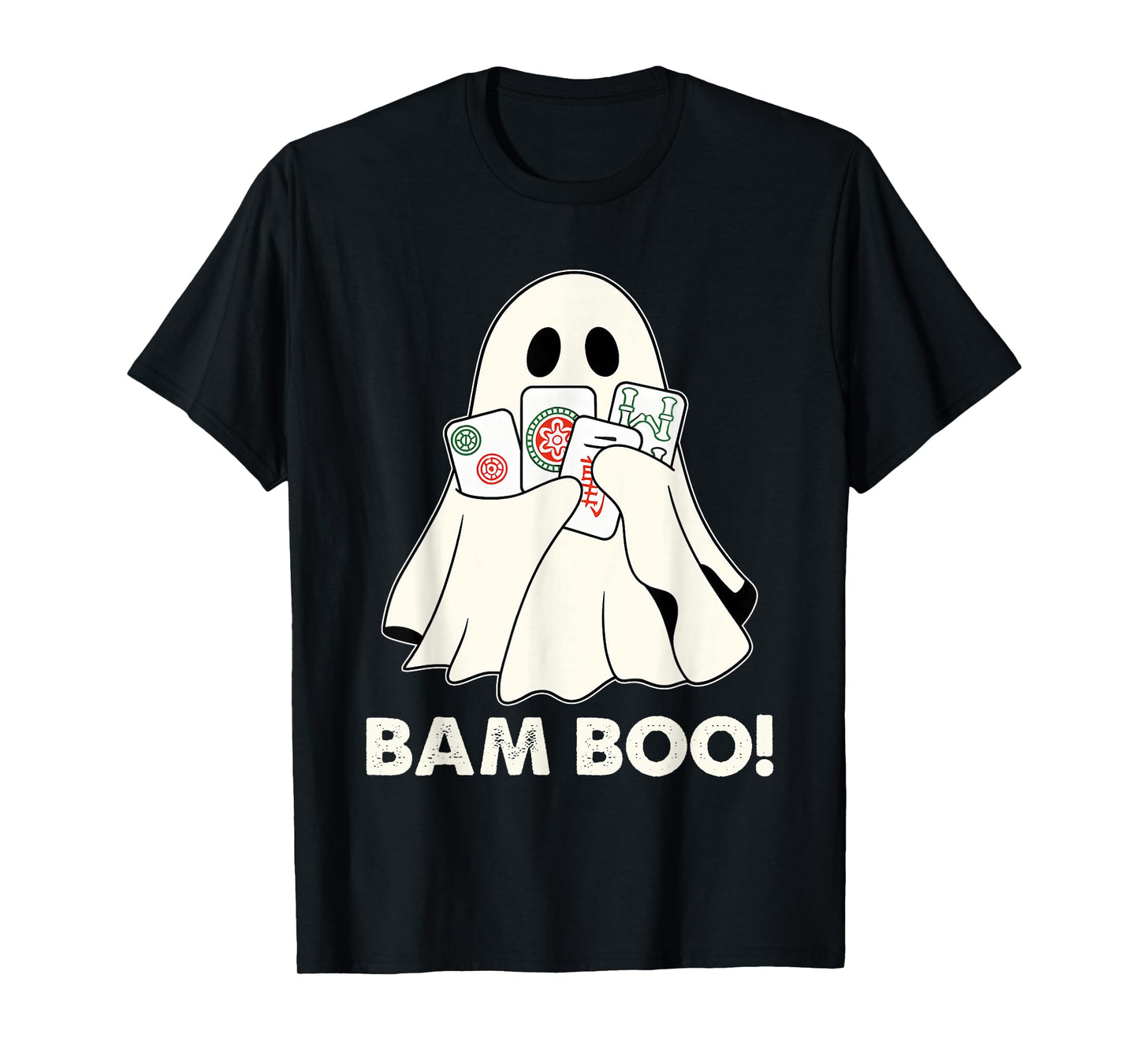 Bam Boo Halloween Ghost Mahjong Funny Costume Game Men Women T-Shirt