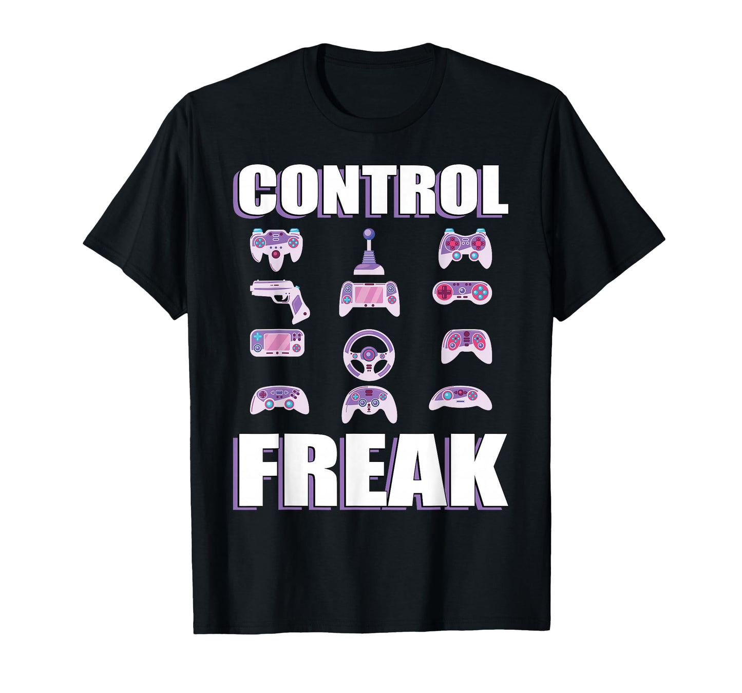 Gamer Control Freak Funny Gaming T-Shirt