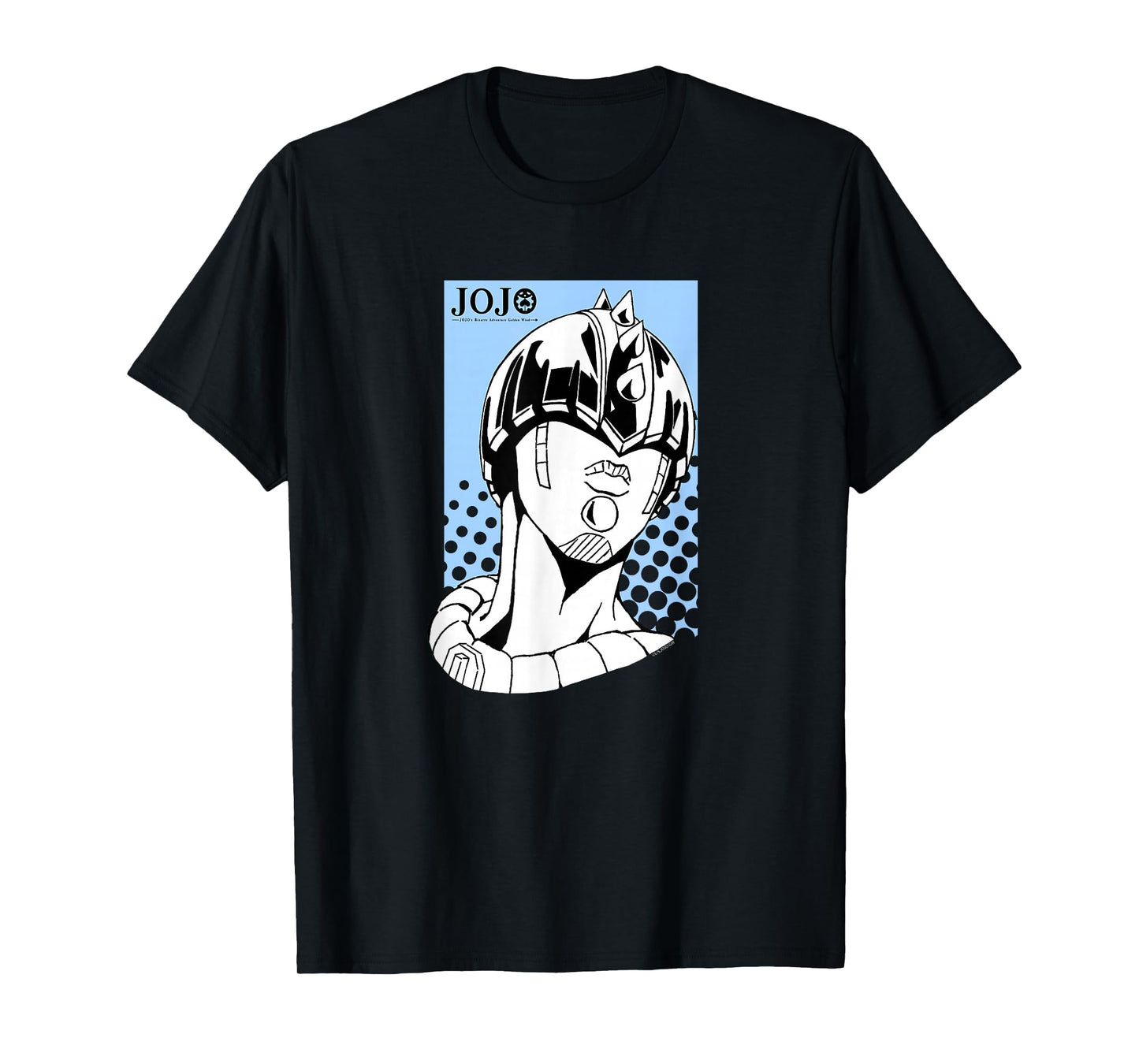 JoJo's Bizarre Adventure Zipper Man Head with Logo Anime T-Shirt