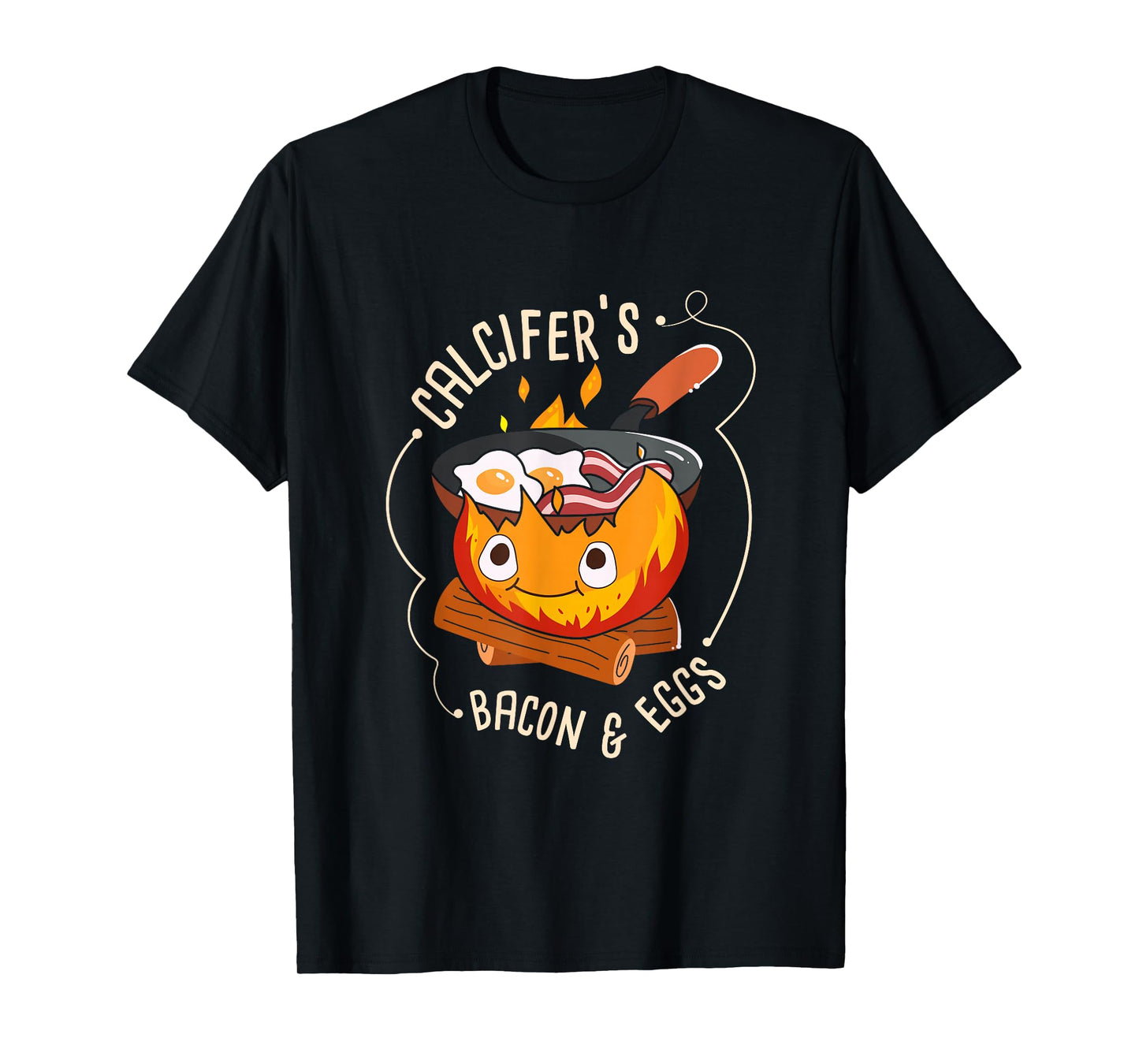 Calcifers Bacon and Egg I Camping Cooking I Bacon T-Shirt
