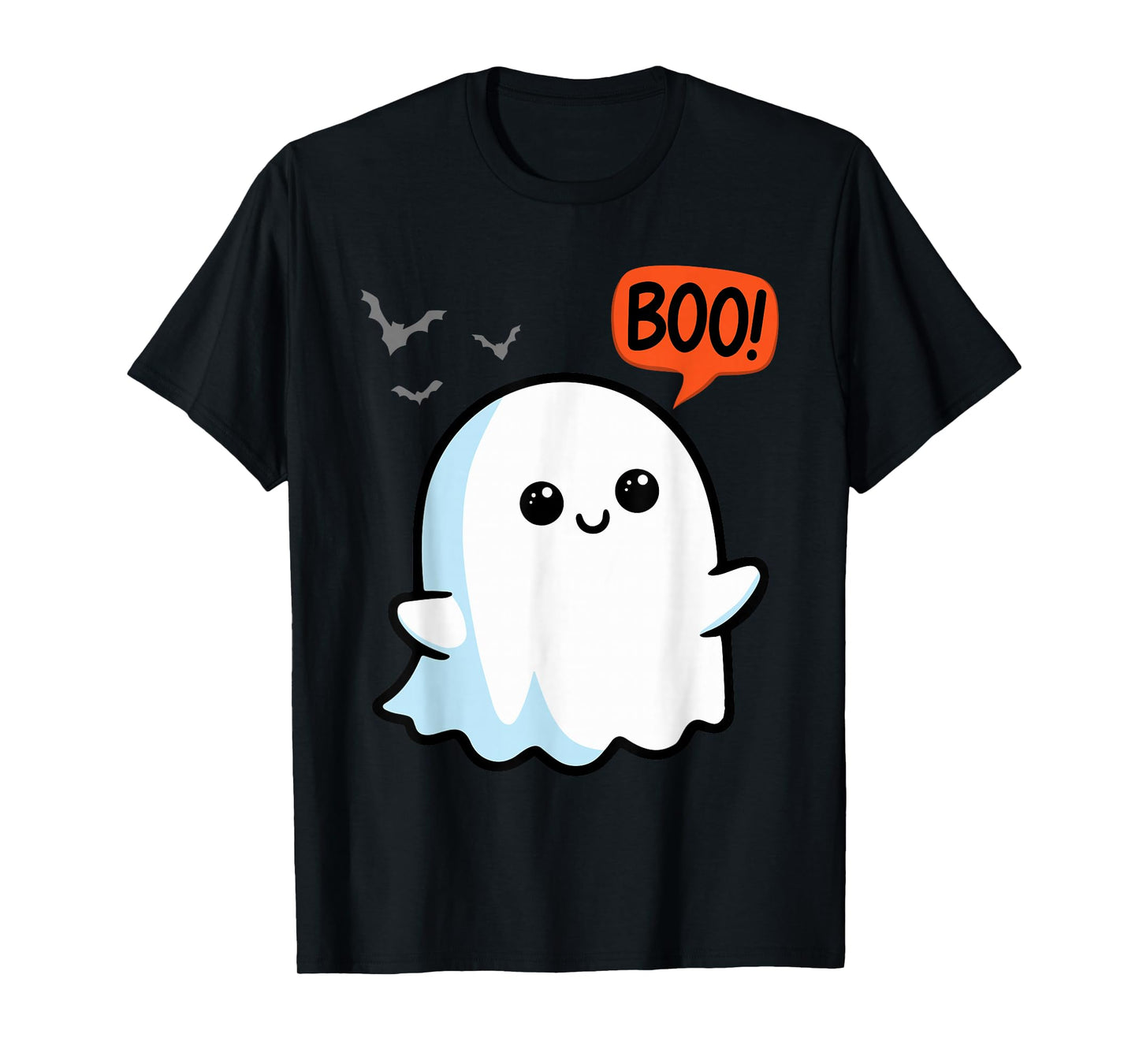 Ghost Saying Boo Spooky Halloween Cute toddler boys girls T-Shirt