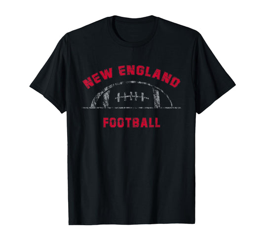 New England Football | End Zone Game Day Distressed Vintage T-Shirt