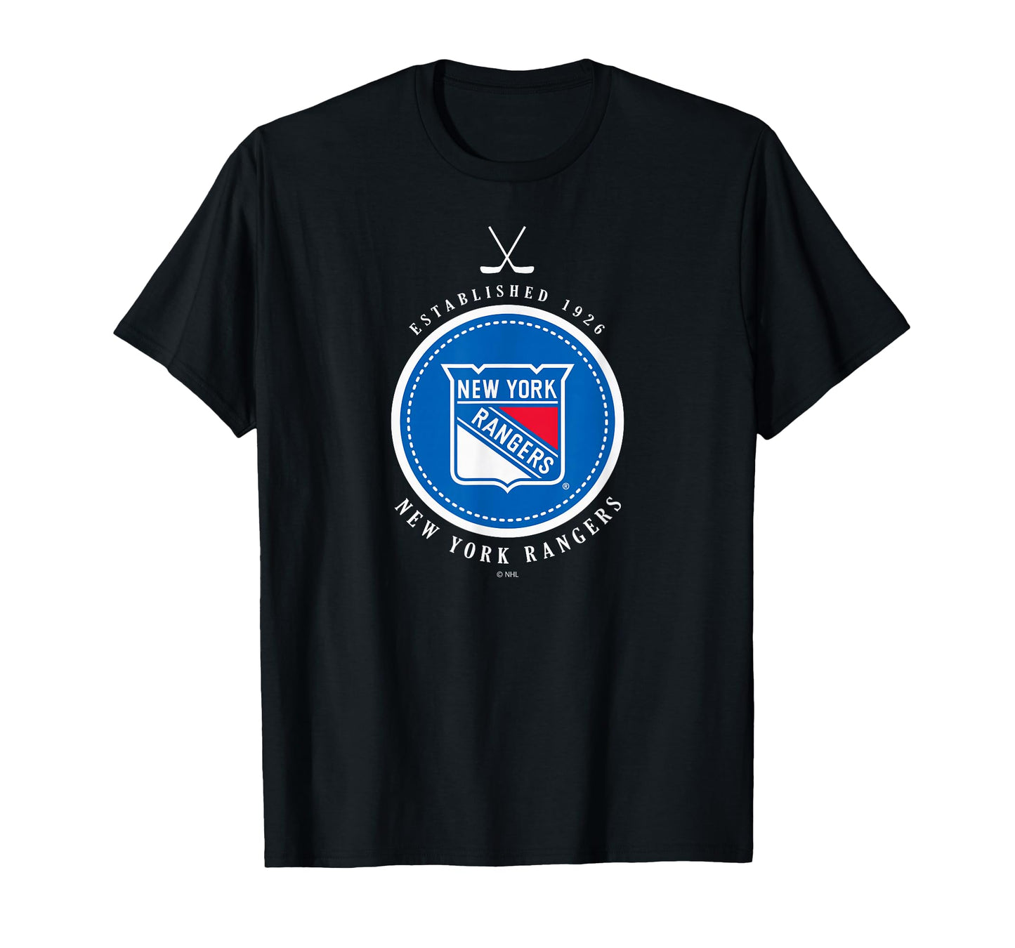 New York Rangers Est 1926 Black Officially Licensed T-Shirt