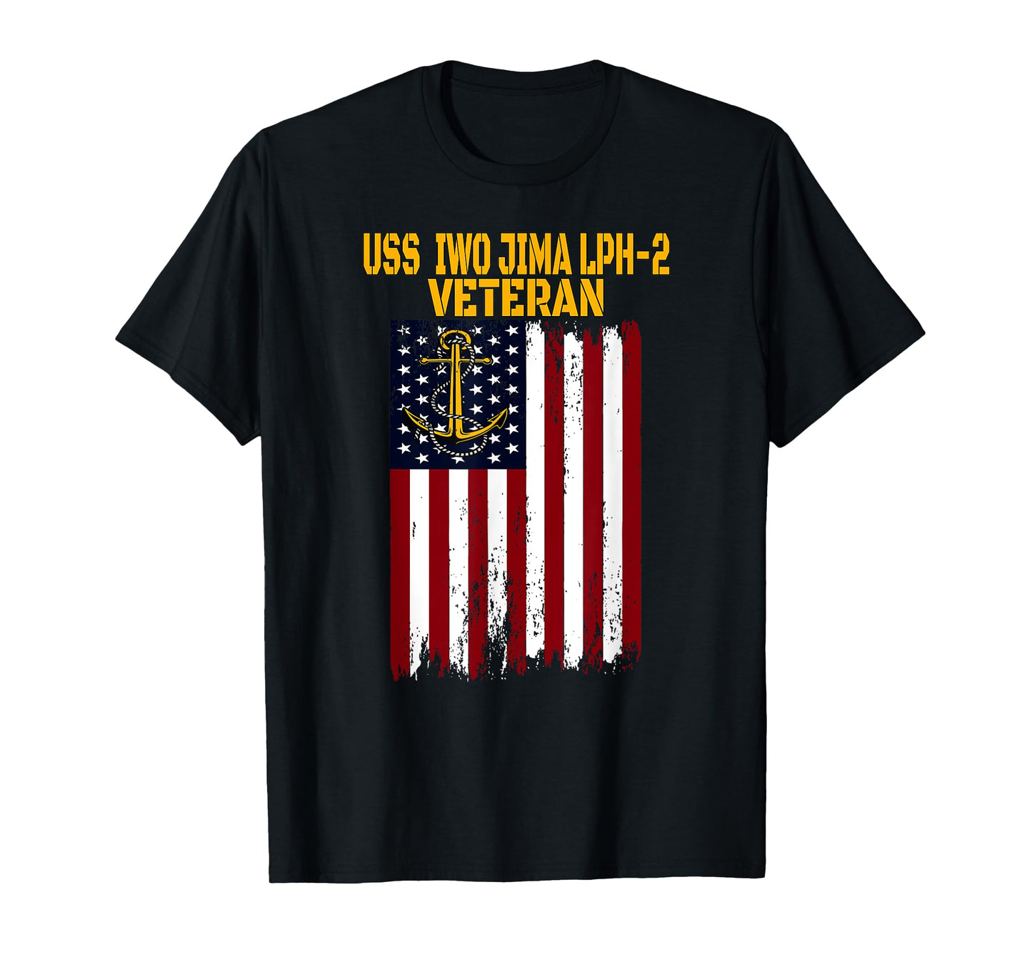 USS Iwo Jima LPH-2 Amphibious Ship Helicopter Carrier T-Shirt