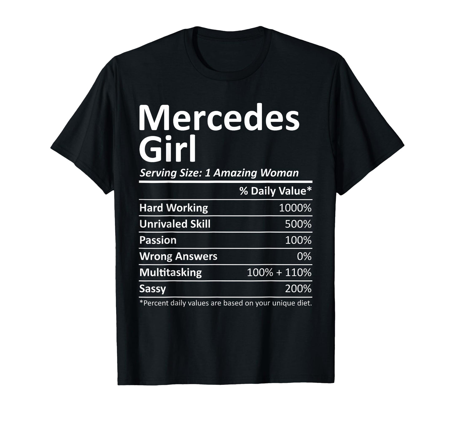 Mercedes Girl TX Texas Funny City Home Roots USA Gift T-Shirt