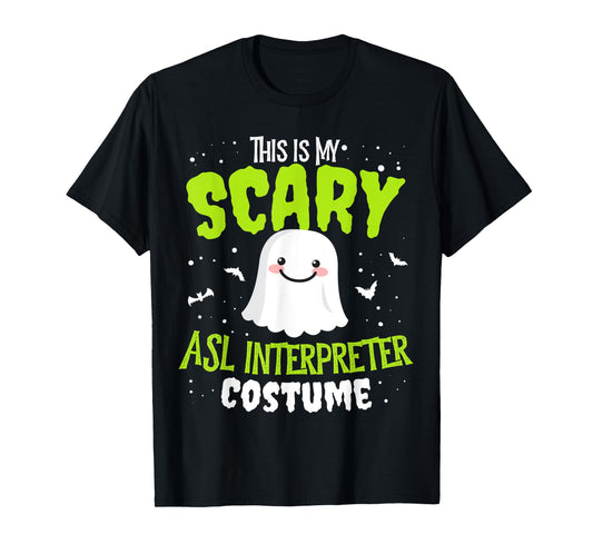 Funny ASL Interpreter Halloween Nothing Scares Easy Costume T-Shirt