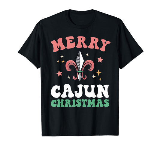 Merry Cajun Christmas Southern Louisiana Xmas New Orleans T-Shirt
