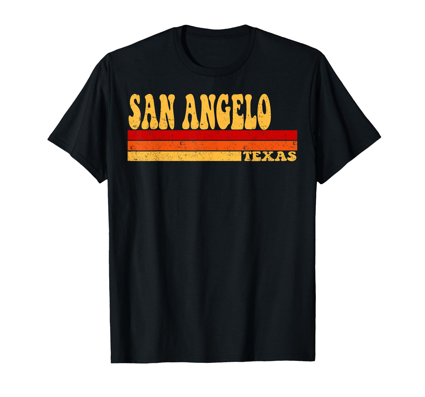 SAN ANGELO Texas City Vintage Roots Retro Design 70s 80s T-Shirt