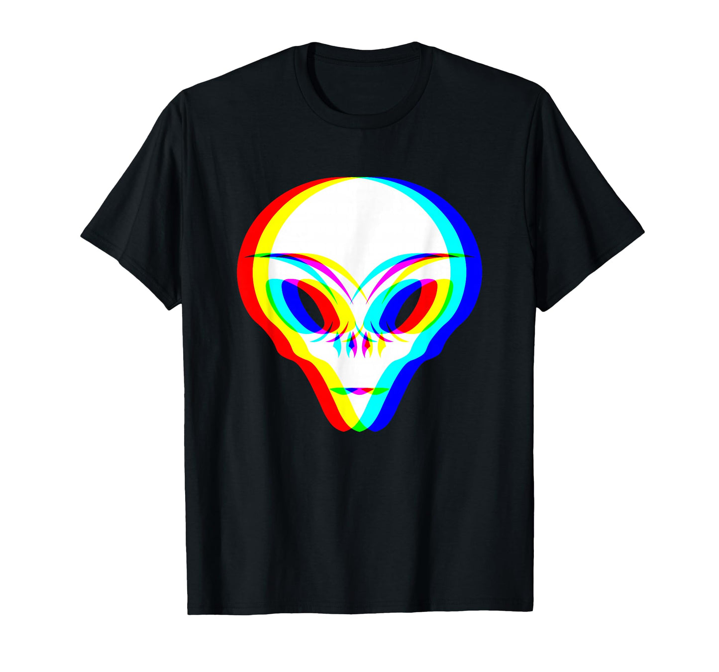 Alien Trippy Vaporwave House Music Festival Edm Techno Rave T-Shirt