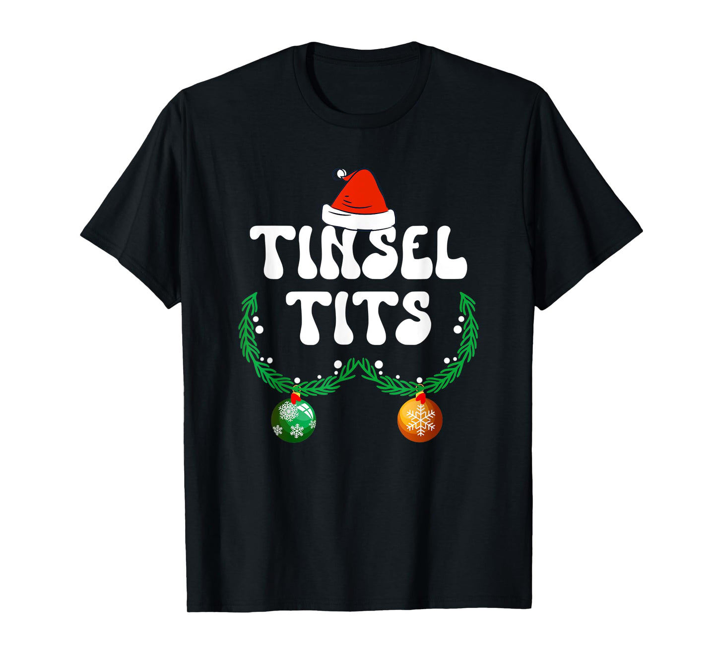 Jingle Balls Tinsel Tits Couple Chestnuts Christmas Pajamas T-Shirt