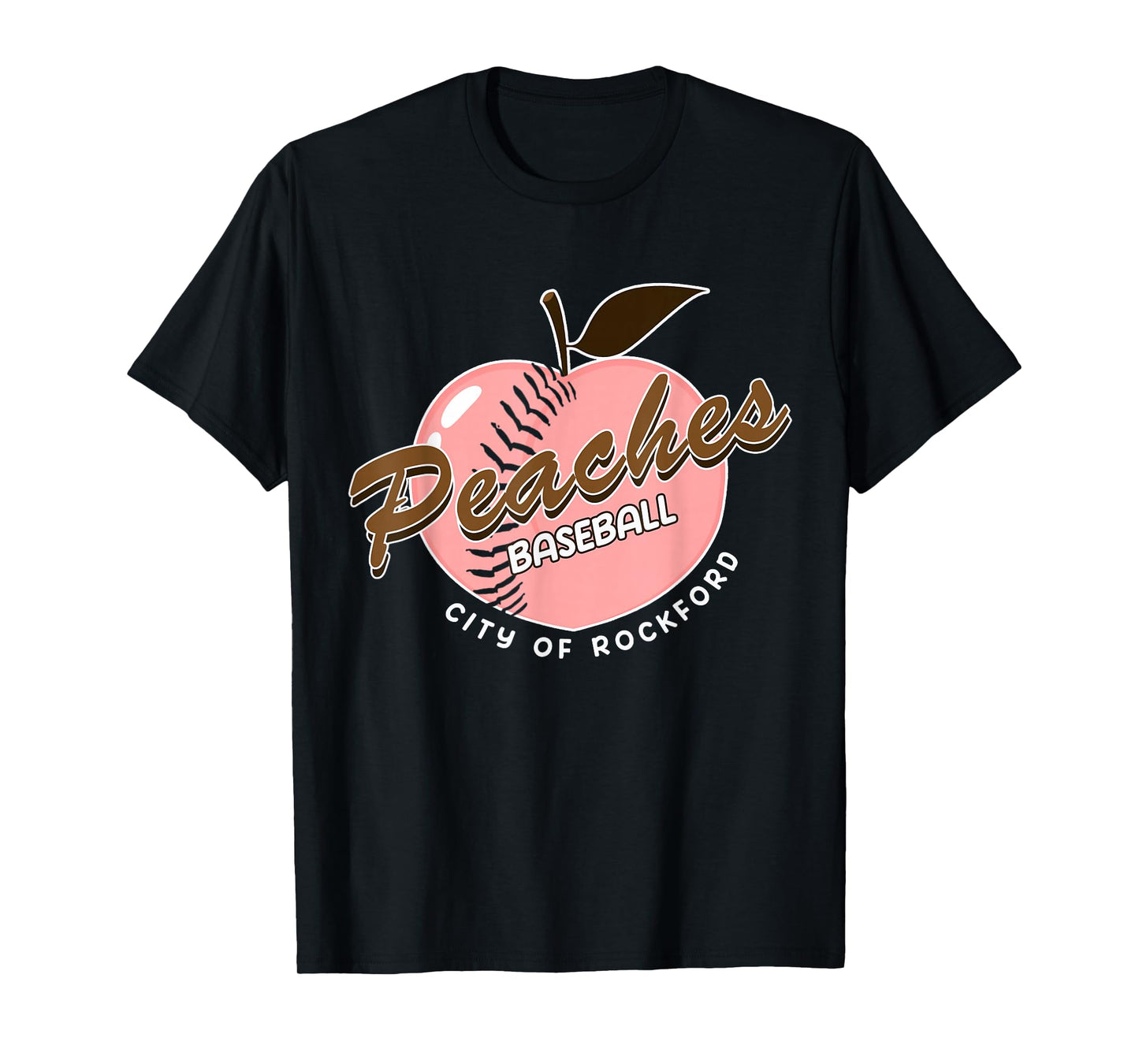 Rockford Peaches Classic Baseball for Men Women Boys T-Shirt