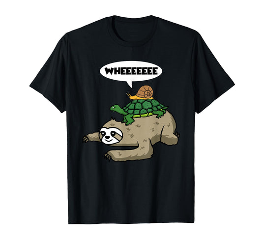 Sloth Turtle Snail T-Shirt