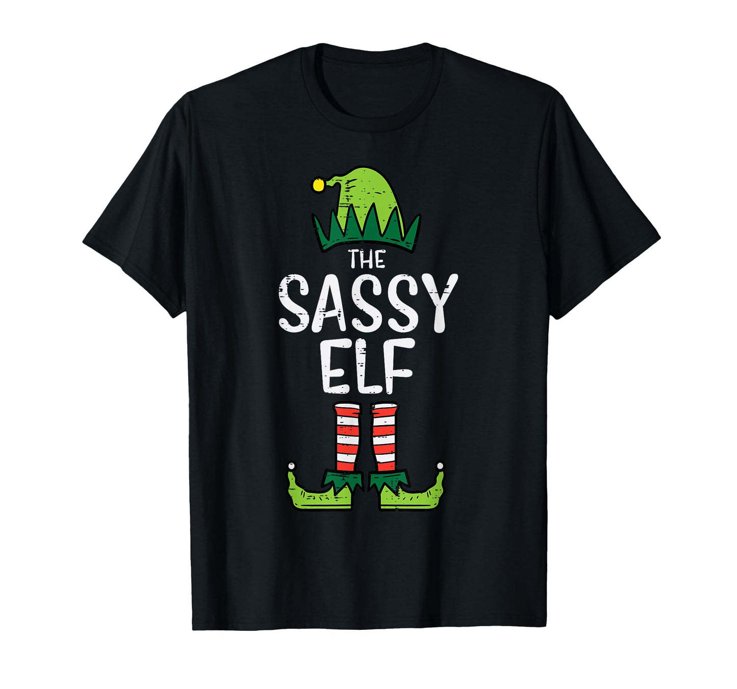 Sassy Elf Xmas Matching Christmas For Family T-Shirt