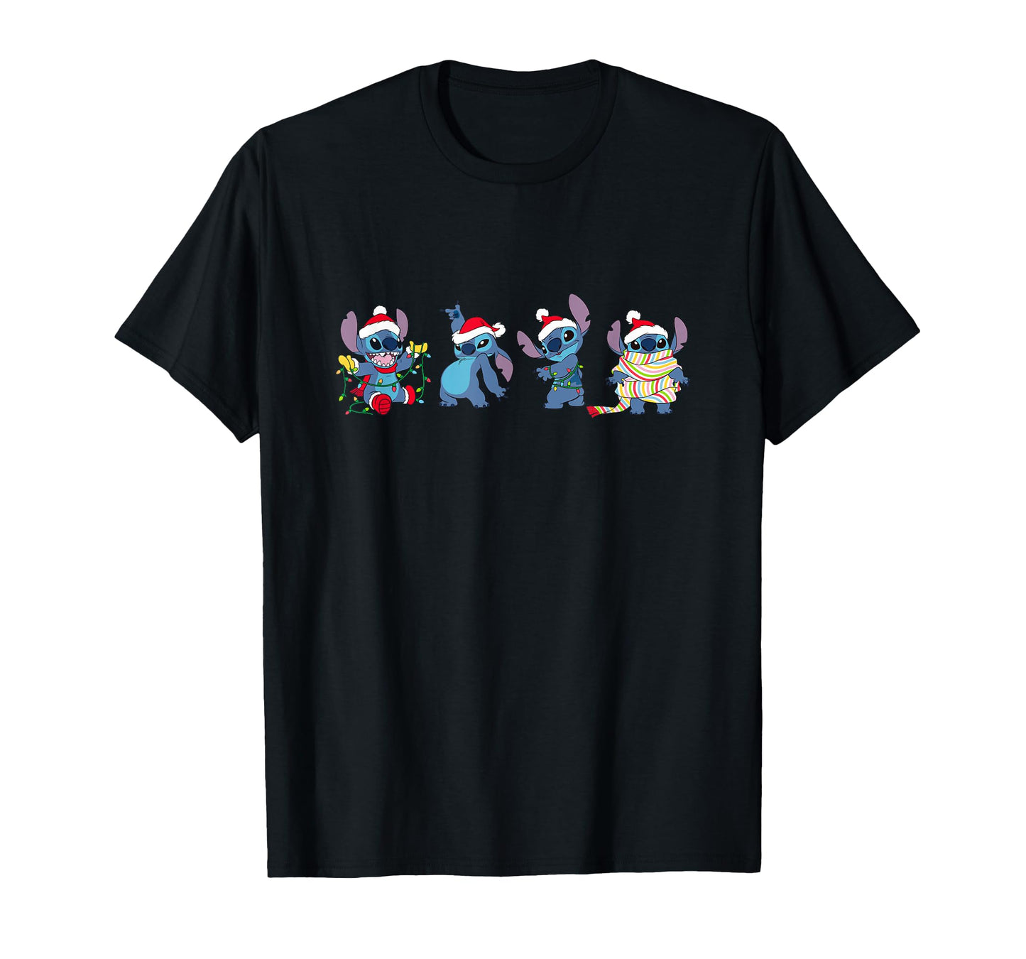 Disney Lilo & Stitch Christmas Cute Stitch Outfit Collection T-Shirt