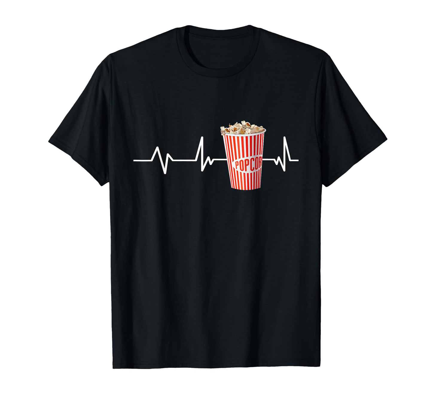 Popcorn Heartbeat Popcorn Gift Popcorn T-Shirt