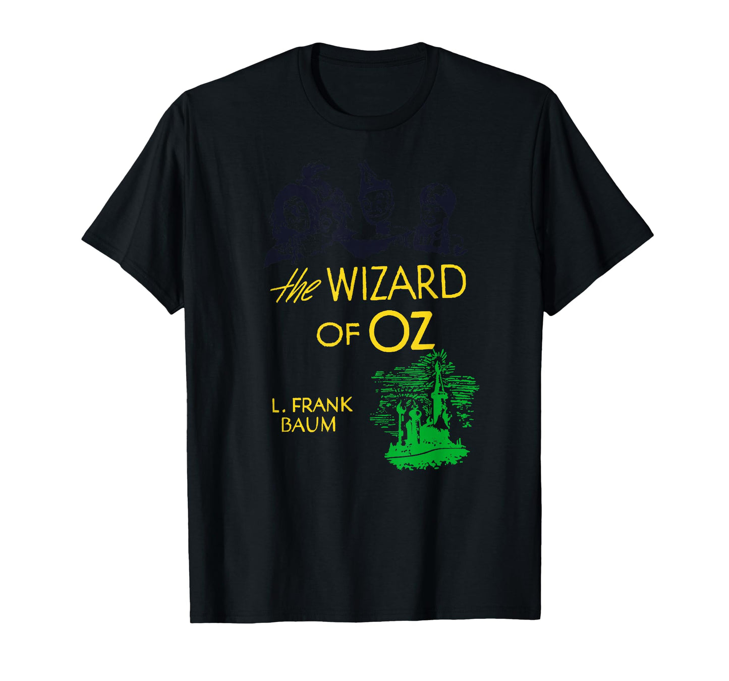 Oz Lion Tin Man Dorothy Oz Scarecrow Retro Wizard of OZ Book T-Shirt