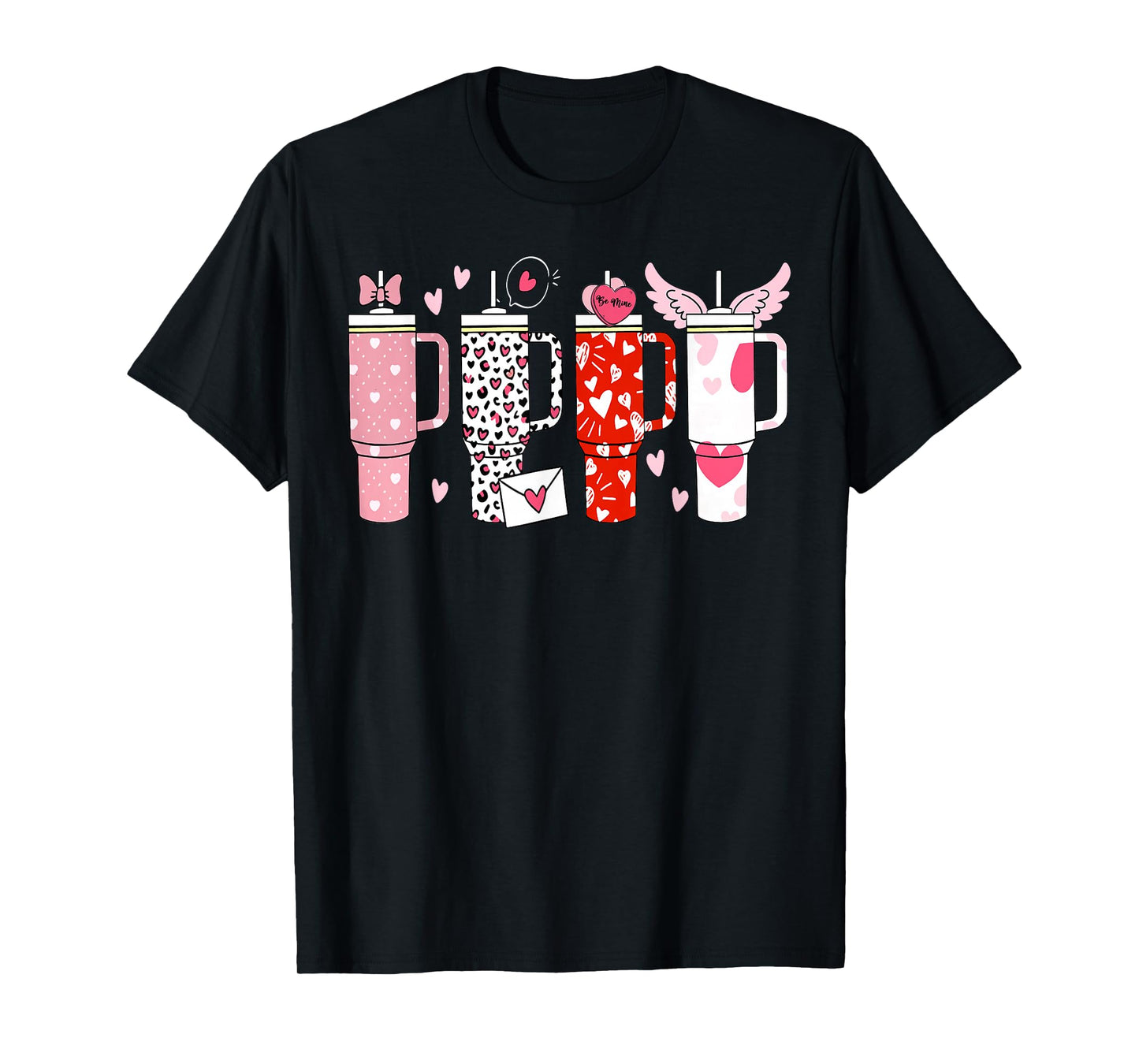 Retro Valentines Candy Heart Tumbler Inspired Girls T-Shirt