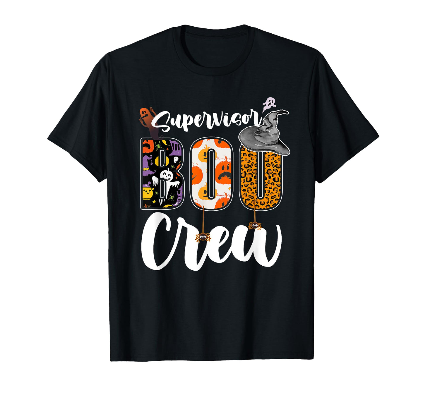 Supervisor Boo Crew Halloween Matching Manager T-Shirt