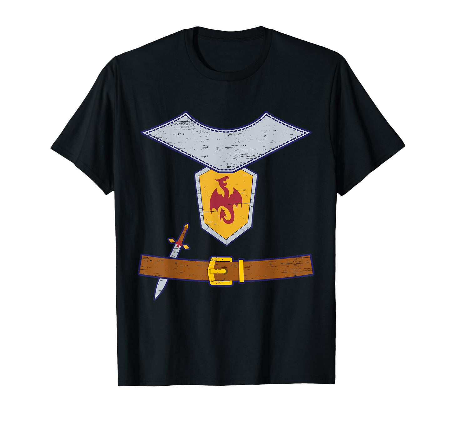 Knight Costume Armor Sword Suit Halloween T-Shirt