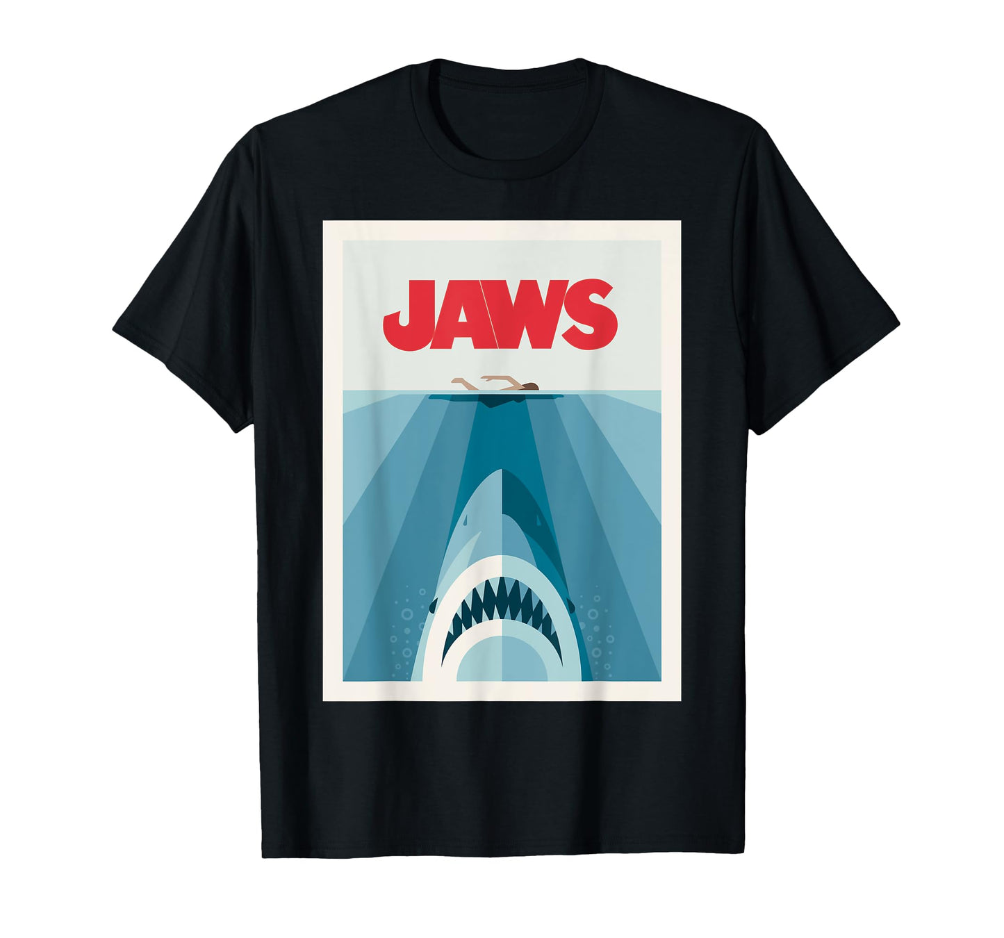 Jaws 50th Anniversary Poster Vector Front & Back T-Shirt
