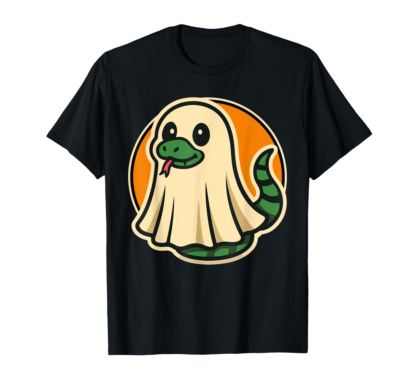 Funny Snake in Ghost Costume for Kids, Boys, Girls Halloween T-Shirt