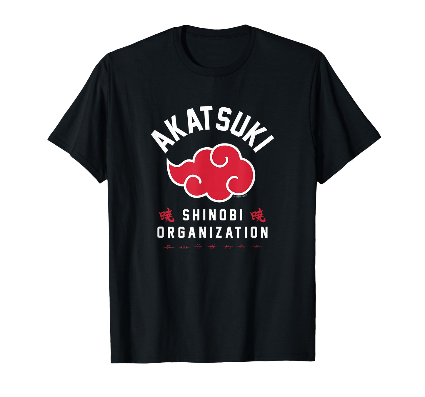 Naruto Shippuden Akatsuki Shinobi Organization T-Shirt Small