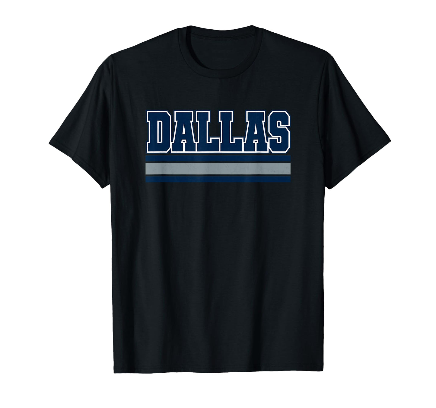 Dallas Blue & Light Grey Throwback Dallas TX Tailgate Party T-Shirt