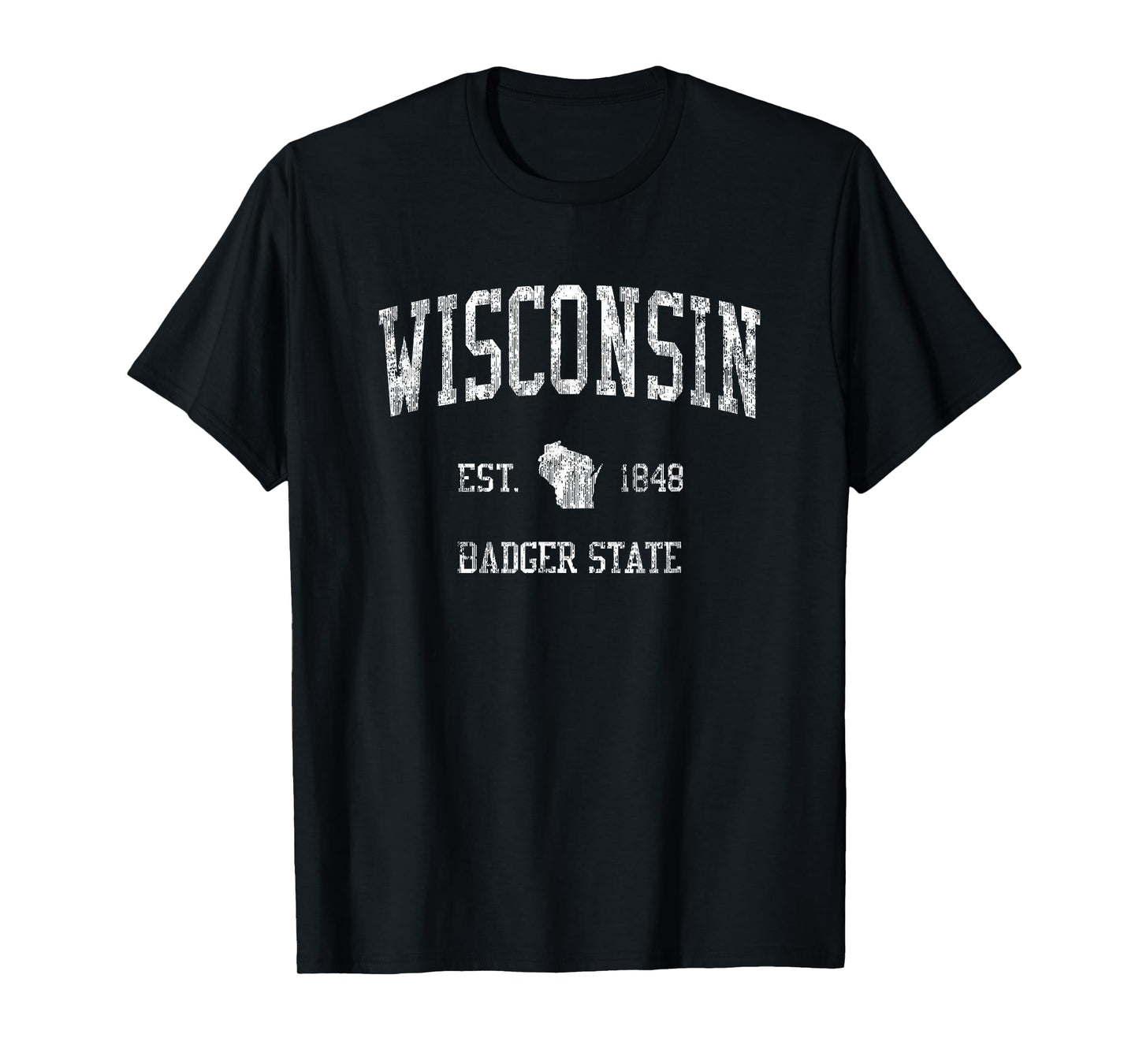 Wisconsin T-Shirt Vintage Sports Design Wisconsinan WI Tee T-Shirt